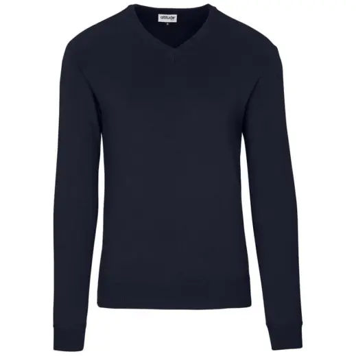 Mens Long Sleeve Meta Low Pill Jersey Navy Front
